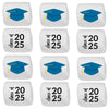 Candy With A Twist - Graduation Cap - Class of 2025 - Individually Wrapped 2 inch Round Jumbo Marshmallows - Printed w/School Co