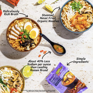 Mike'S Mighty Good Spicy Pork Tonkotsu Ramen Noodle Soup - Spicy Ramen Noodles - Instant Ramen Noodles - Non-Gmo Noodle Soup - O