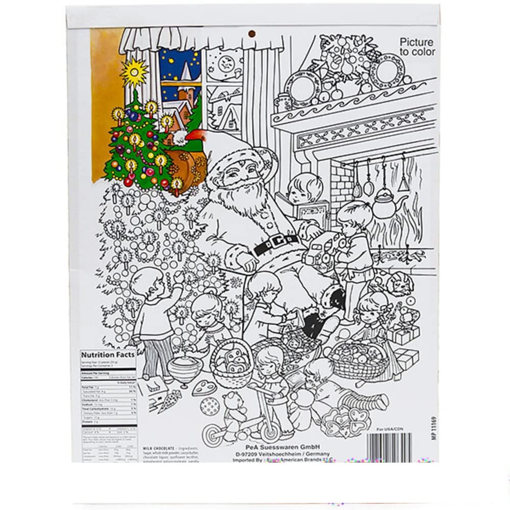 Santa'S Gift List German Advent Calendar With Chocolate Gifts Inside