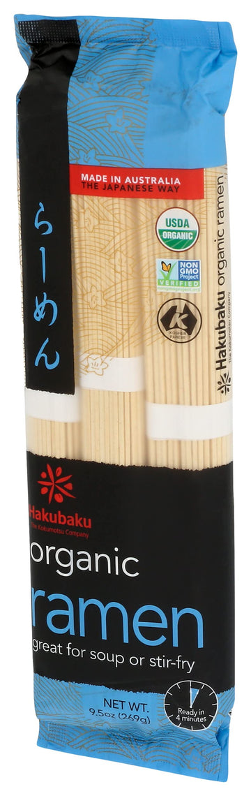 Hakubaku Organic Ramen Noodles, 9.5 Oz