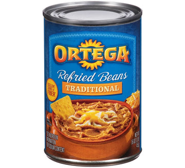 Ortega Refried Beans, Traditional, 16 Oz