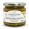 CAMPO D'ORO - Pistachio Pesto, Paste, UnSweetened, Sicilian Pesto Sauce, Savory, Creamy, Spreadable, 6.35oz, Sicily