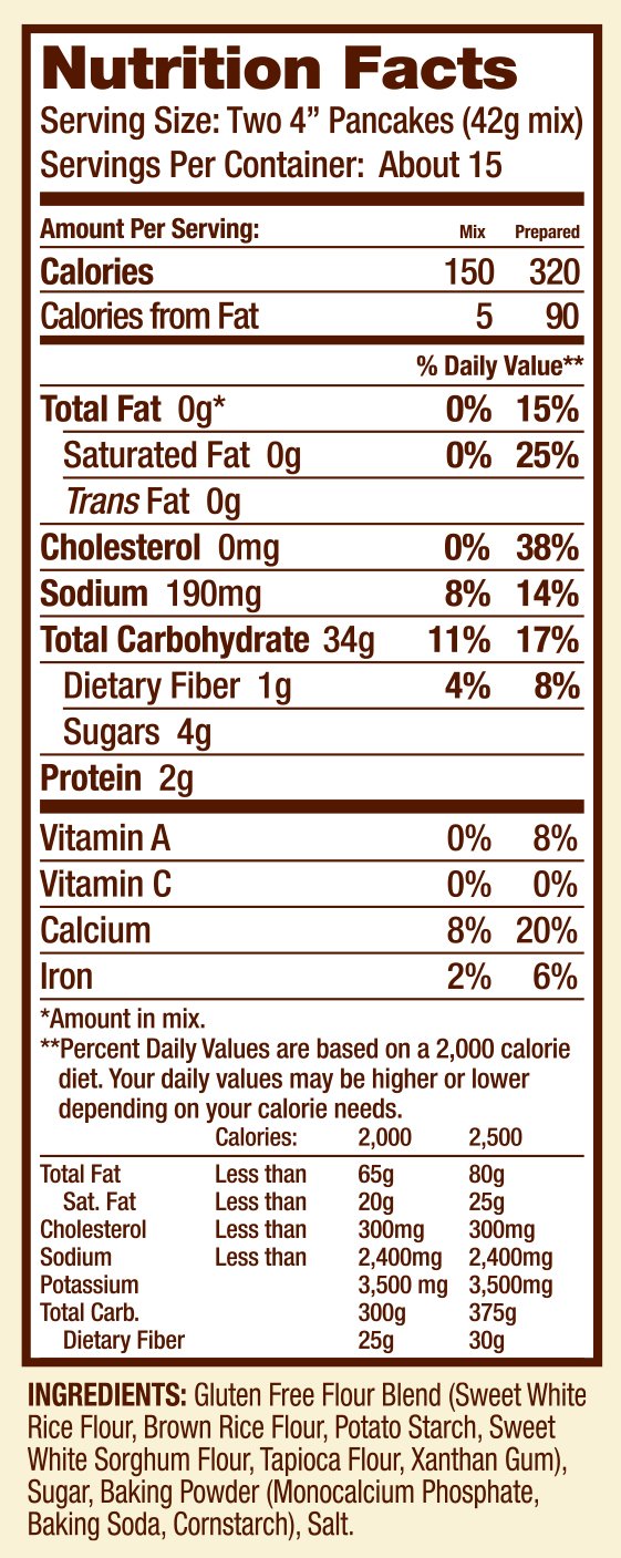 Bobs Red Mill Gluten Free Pancake Mix, 22 oz, Pack of 4, Gluten Free