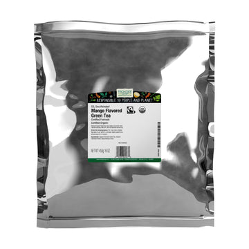 Frontier Co-op Mango Green Tea CO2 Decaf., Certified Organic, Fair Trade Certified | 1 lb. Bulk Bag