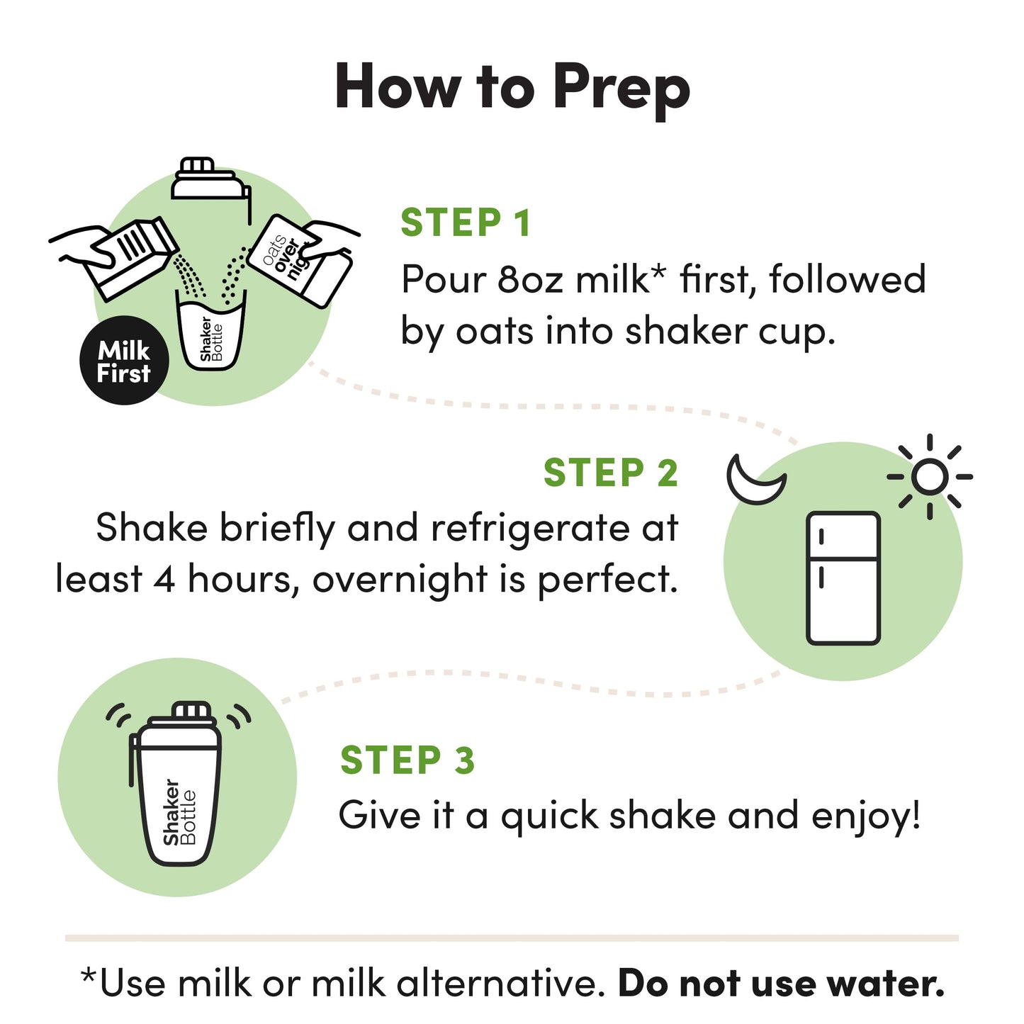 Oats Overnight Salted Toffee Overnight Oats with 20g Protein, Gluten Free, 2.8 oz (Pack of 8 + Bottle)