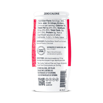 Lakanto Liquid Monk Fruit Extract Drops, Erythritol Free Sugar Substitute Sweetener For Tea, Coffee, Water & Smoothies, Sugar Fr