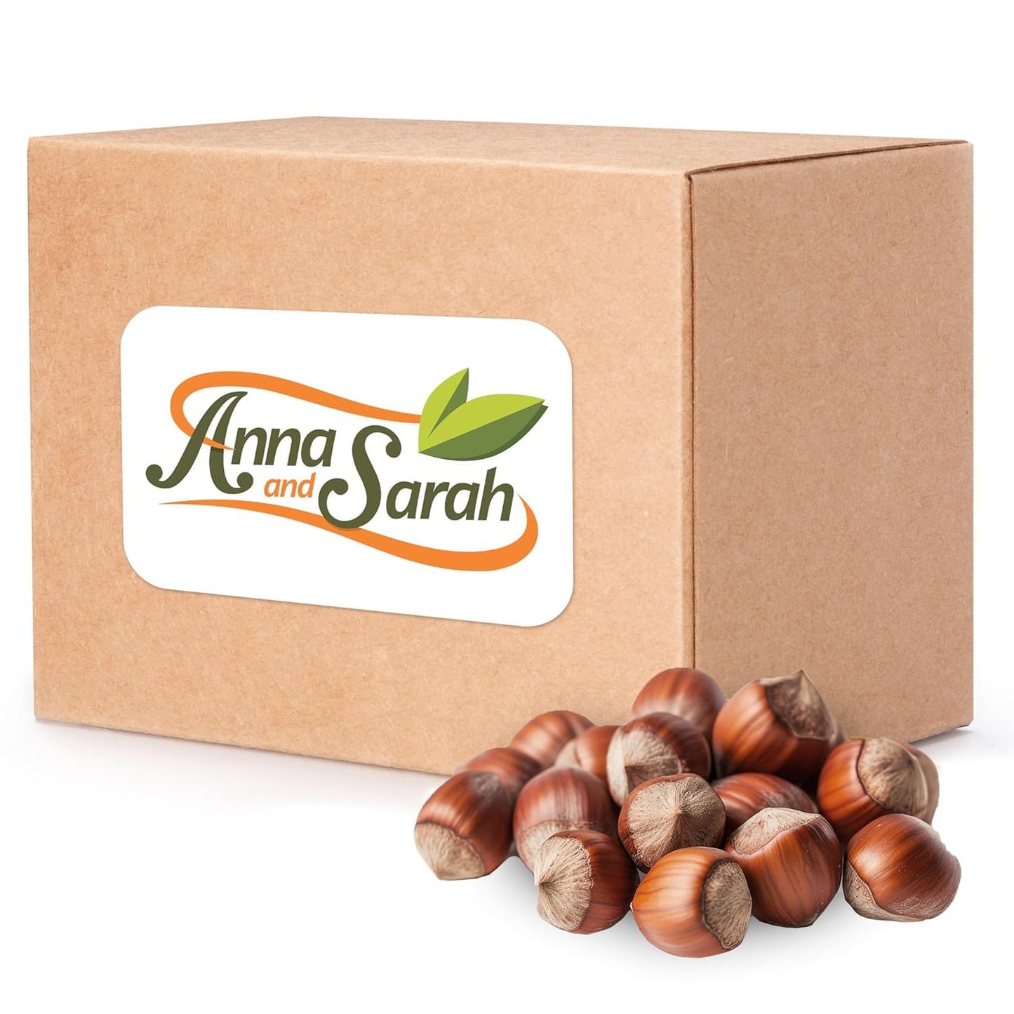 Anna And Sarah 10 Lbs Oregon Large Hazelnuts In Shell Kosher Whole Non-Gmo Fresh Buttery Taste And Easy To Break In Box (160 Oz)