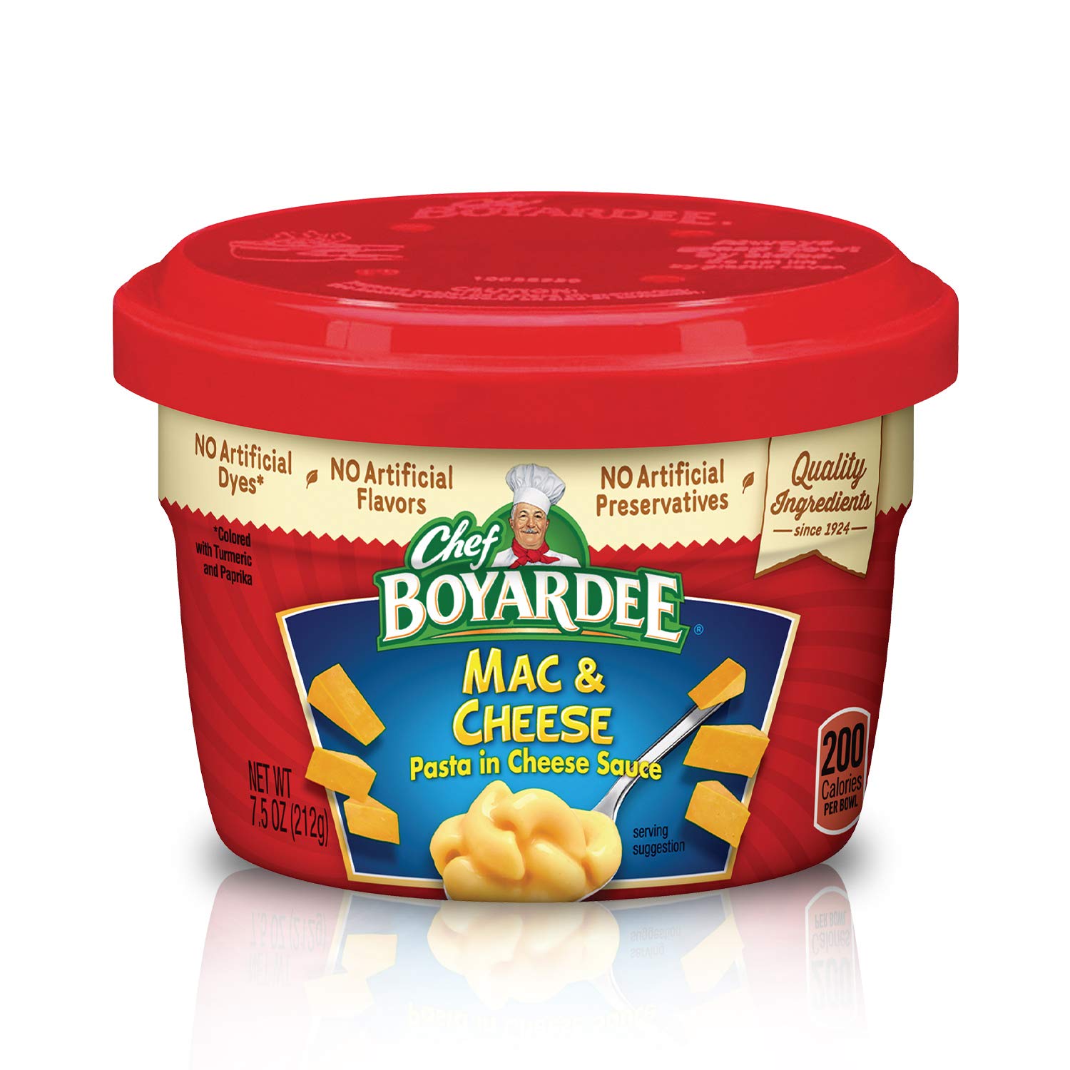 Chef Boyardee Mac & Cheese, Microwave Food, Microwaveable Bowl, 7.5 Oz (Pack of 12)