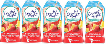 Crystal Light Liquid Water Enhancer Variety 5 Pack 1.62 Fl Oz Bottles (Strawberry Pineapple Refresh)