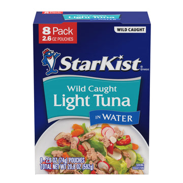 Starkist Chunk Light Tuna In Water - 2.6 Oz Pouch (Pack Of 8)