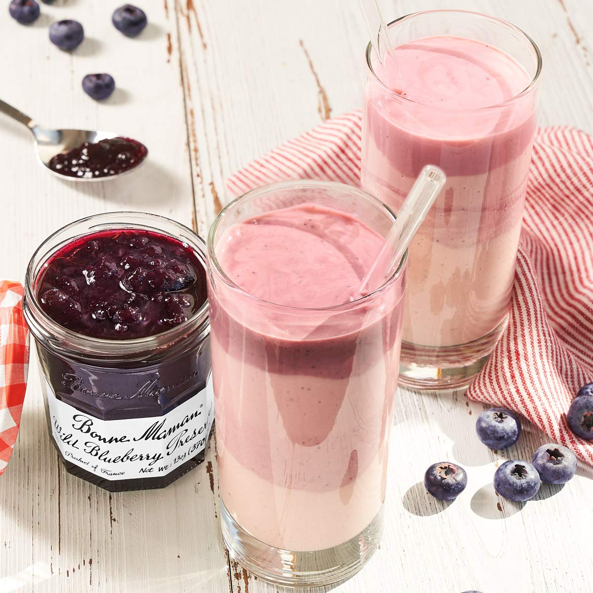 Bonne Maman Preserves, Variety Pack (Strawberry, Raspberry, Wild Blueberry, Cherry), 13 Ounce Jars (Pack Of 4)