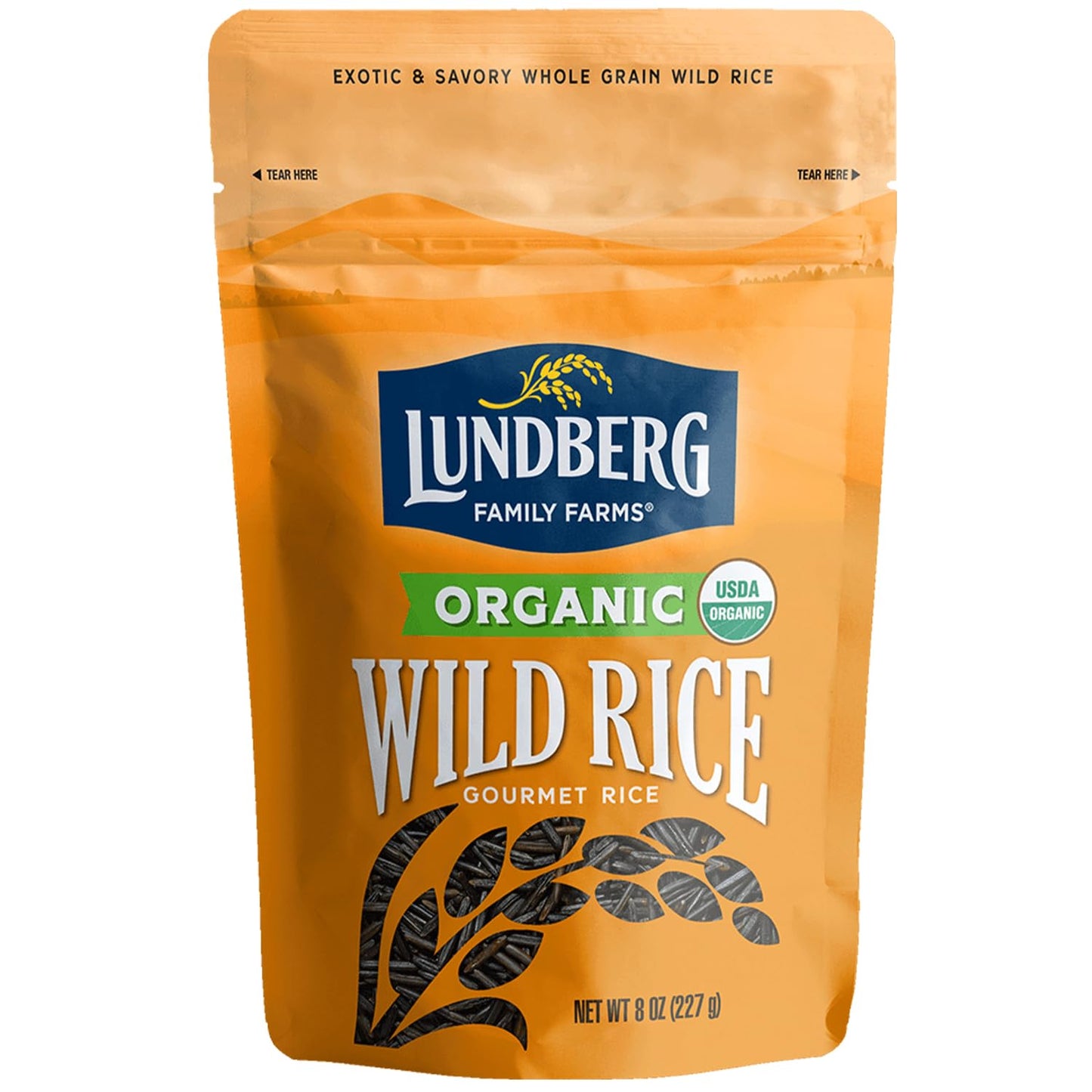 Lundberg Organic Wild Rice - 100% Natural California Cultivated Black Wild Rice for Healthy Meals, Vegan Food, Gluten-Free Rice,
