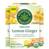 Traditional Medicinals Organic Lemon Ginger Tea, 16 Count (Pack Of 3) - Total 48 Tea Bags