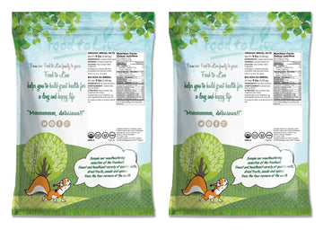 Food To Live - Organic Brazil Nuts, 18 Pounds Non-Gmo, Raw, Whole, No Shell, Unsalted, Kosher, Vegan, Keto, Paleo Friendly, Bulk