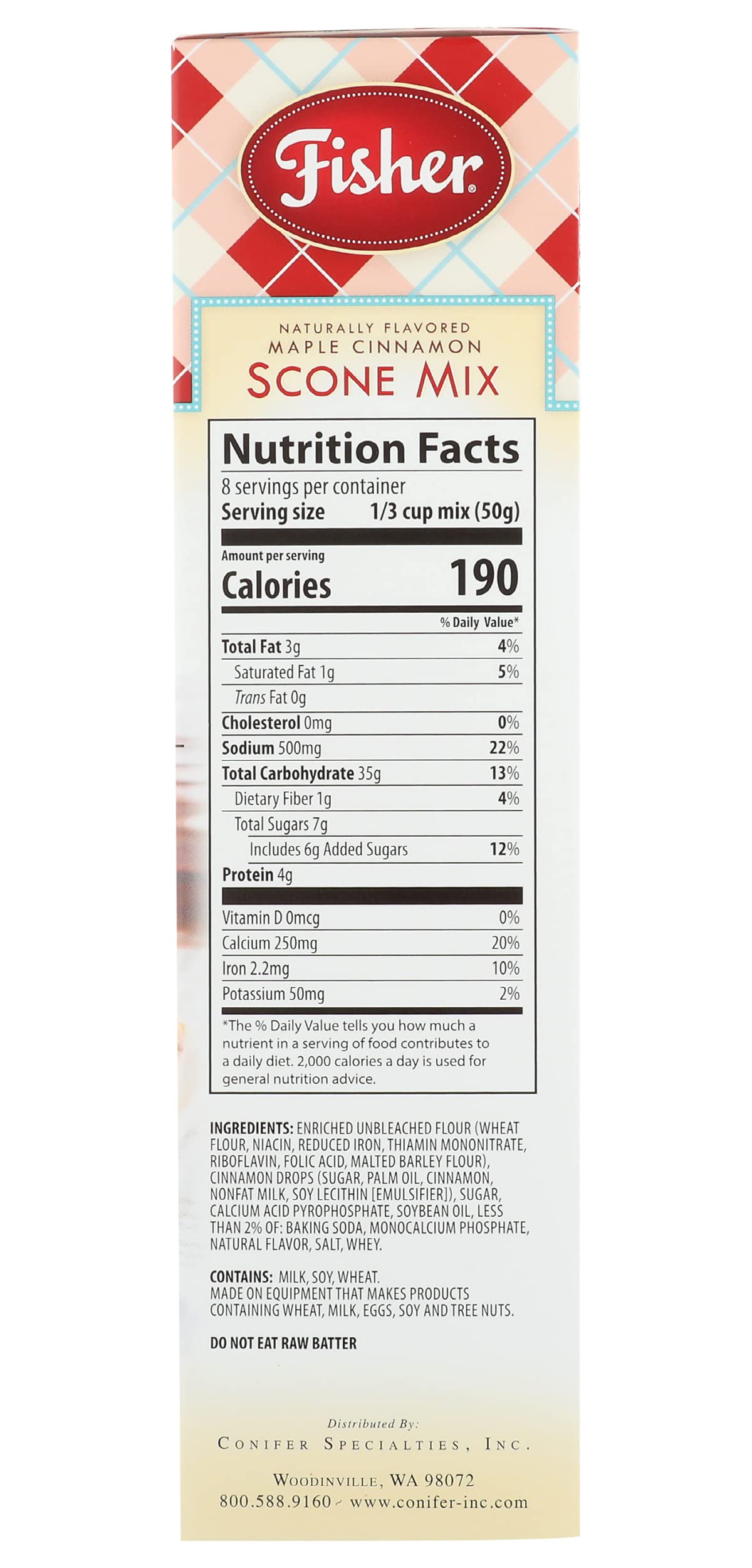 Fisher Scone Mix, Maple Cinnamon, 14 Oz (Pack Of 1)