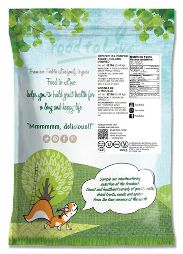 Food To Live Pepitas/Semillas De Calabaza (Crudas, Sin Cascara) (12 Pounds)