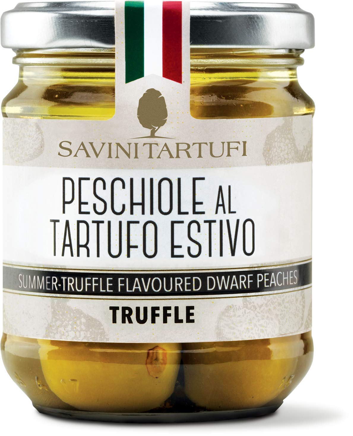 Savini Tartufi Dwarf Peaches with Truffle, 6.35 Ounce