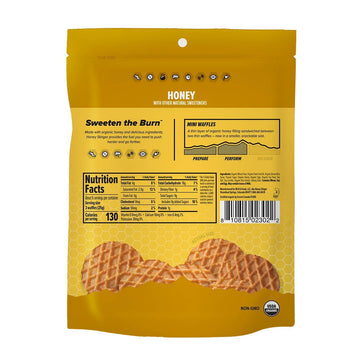 Honey Stinger Organic Mini Honey Waffles | Energy Stroopwafel For Exercise, Endurance And Performance | Sports Nutrition For Hom