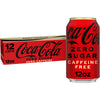 Coca-Cola Zero Caffeine-Free Soda 12 Fl Oz (pack of 12)