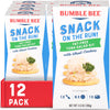 Bumble Bee Snack On The Run Fat-Free Tuna Salad With Crackers Kit- Ready To Eat, Spoon Included - Wild Caught Tuna - Shelf Stable & Convenient Protein Snack, 3.5 Ounce Boxes (Pack Of 12)