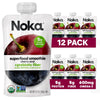 Noka Superfood Fruit Smoothie Pouches, Cherry Acai, Healthy Snacks with Flax Seed, Plant Protein and Prebiotic Fiber, Vegan and
