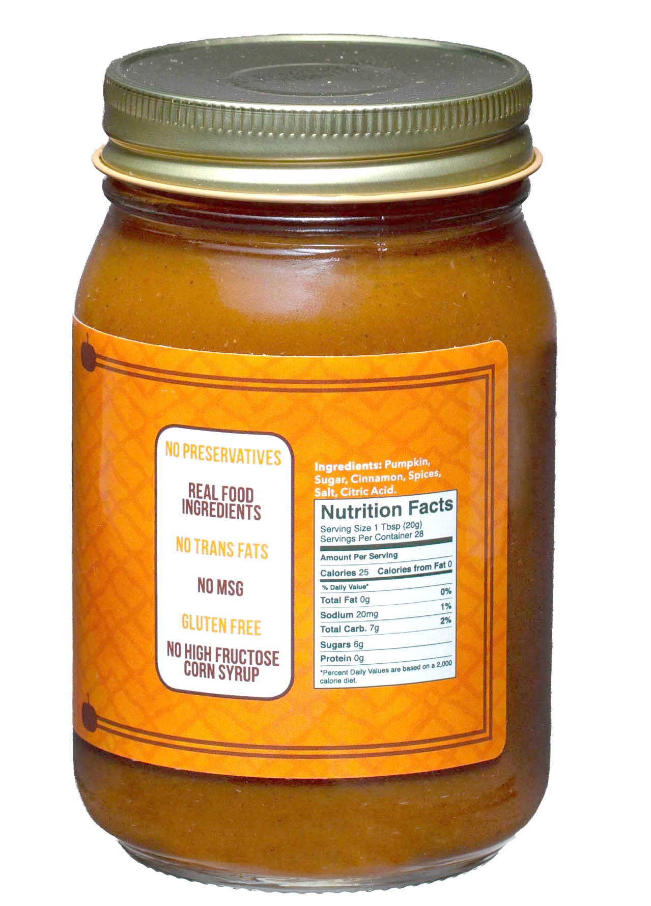 Green Jay Gourmet Pumpkin Butter - All-Natural, Gluten-Free Fruit Spread - 19 Ounces - No Corn Syrup, Preservatives, or Trans-Fats