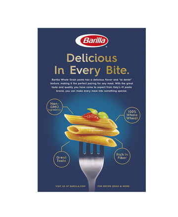 Barilla Whole Grain Pasta, Penne, 13.25 Ounce (Pack Of 8)