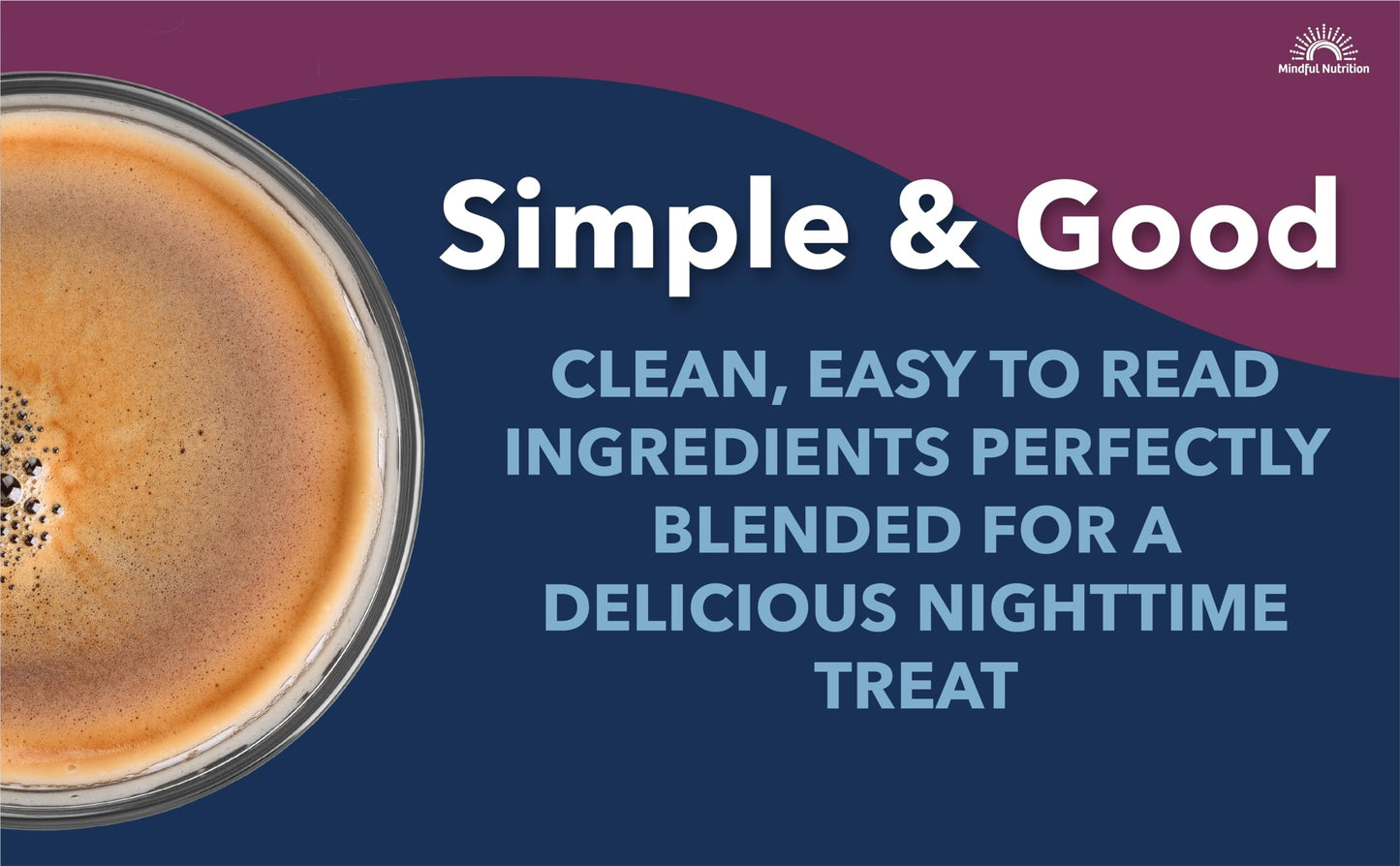 Mindful Nutrition Cocoa Mix, Natural Sleep Aid, 12 oz, Melatonin 3mg, L-Theanine, GABA, Stress Relief Hot Chocolate