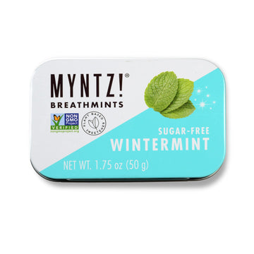 Dentist Recommended Myntz! Brand Mints - Wintermynt Blast Flavor 6 Tins X 1.75 Ounces Per Tin