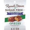 RUSSELL STOVER Sugar Free Peanut, Caramel & Nougat Chocolate Candy, 2.4 oz. bag (Pack of 10)