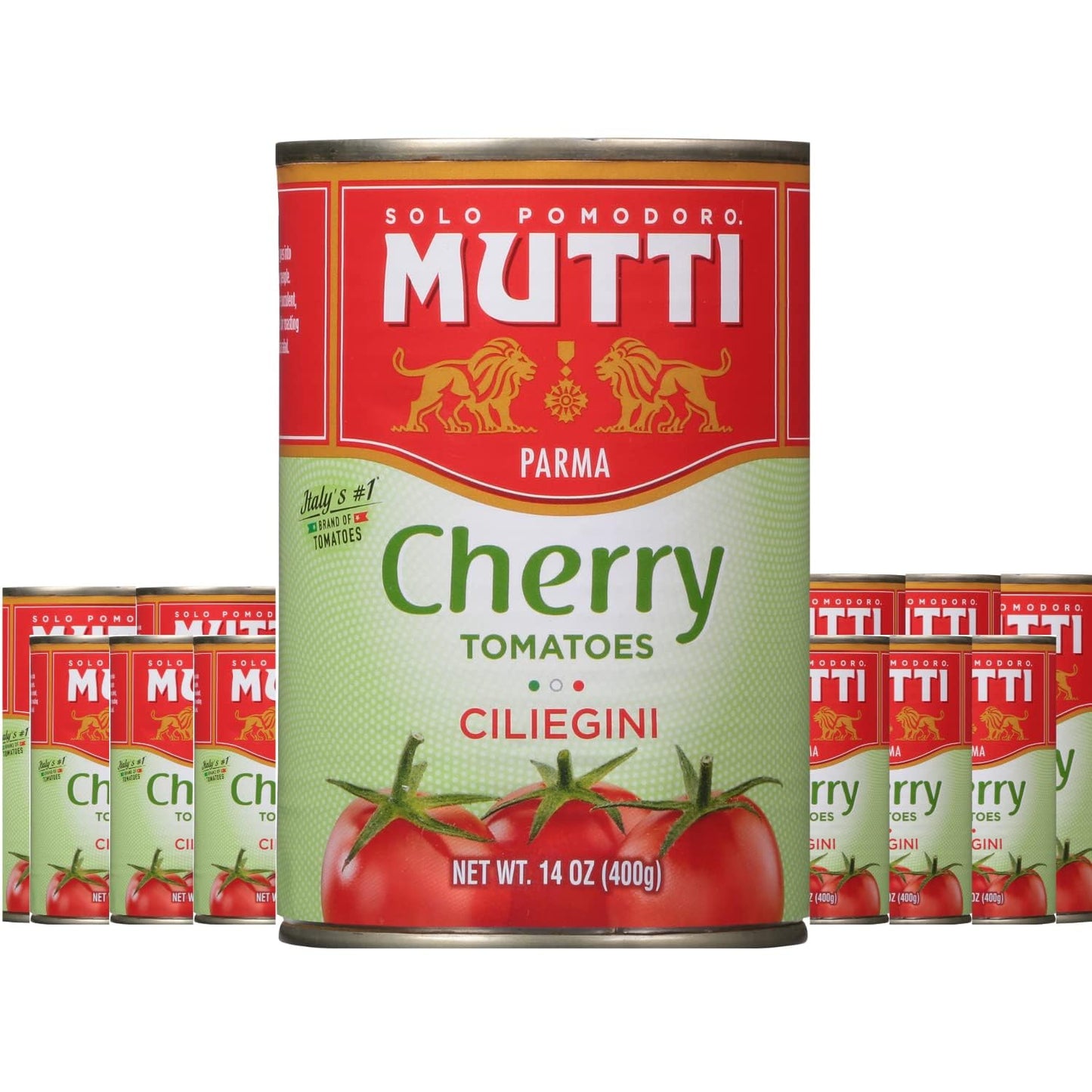 Mutti Cherry Tomatoes (Ciliegini), 14 oz. | 12 Pack | Italys #1 Brand of Tomatoes | Fresh Taste for Cooking | Canned Tomatoes |