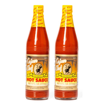 Cajun Chef Louisiana Hot Sauce 2 Pack - 6 Ounce (Pack Of 2)