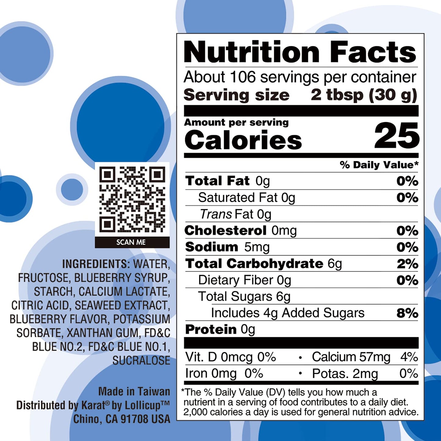 Tea Zone 7 Lb Blueberry Popping Pearls