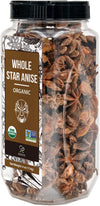 Soeos Organic Star Anise, Whole Star Anise 4 oz (114g), Chinese Star Anise Pods, Star Anise Organic Whole, Non-GMO Verified, Dri