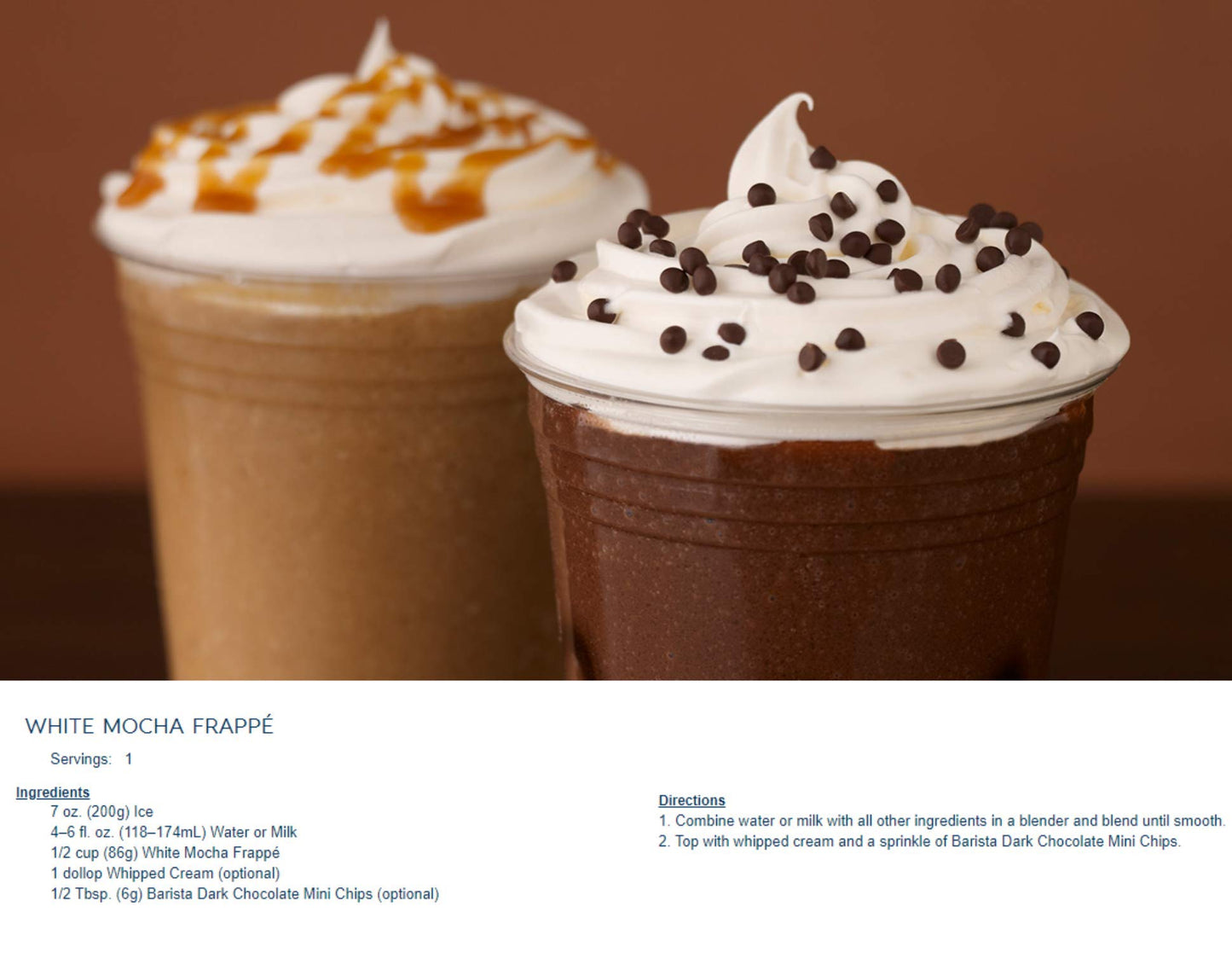 Ghirardelli Mocha Premium Frapp Mix, 3.12 lb Can with Ghirardelli Stamped Barista Spoon