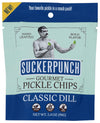 Suckerpunch Gourmet Pickle Chips Classic Dill, 3.4 Oz (Pack of 12)