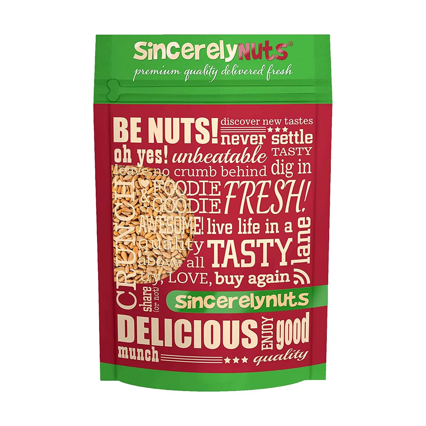 Sincerely Nuts Sunflower Seeds Unsalted (No Shell) (No Shell) (2 Lb)- Nutritious And Satisfying Snack-Crunchy And Delicious-Perfect Addition To Any Meal - Gluten-Free Food Vegan And Kosher Certified