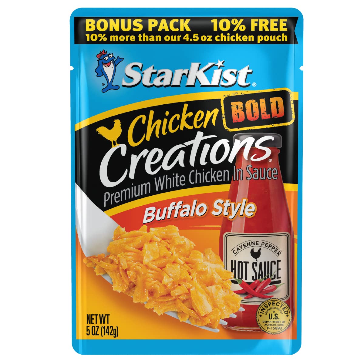 Starkist Chicken Creations Bold Buffalo, 5 Oz Pouch “Big Size” (Pack Of 12)