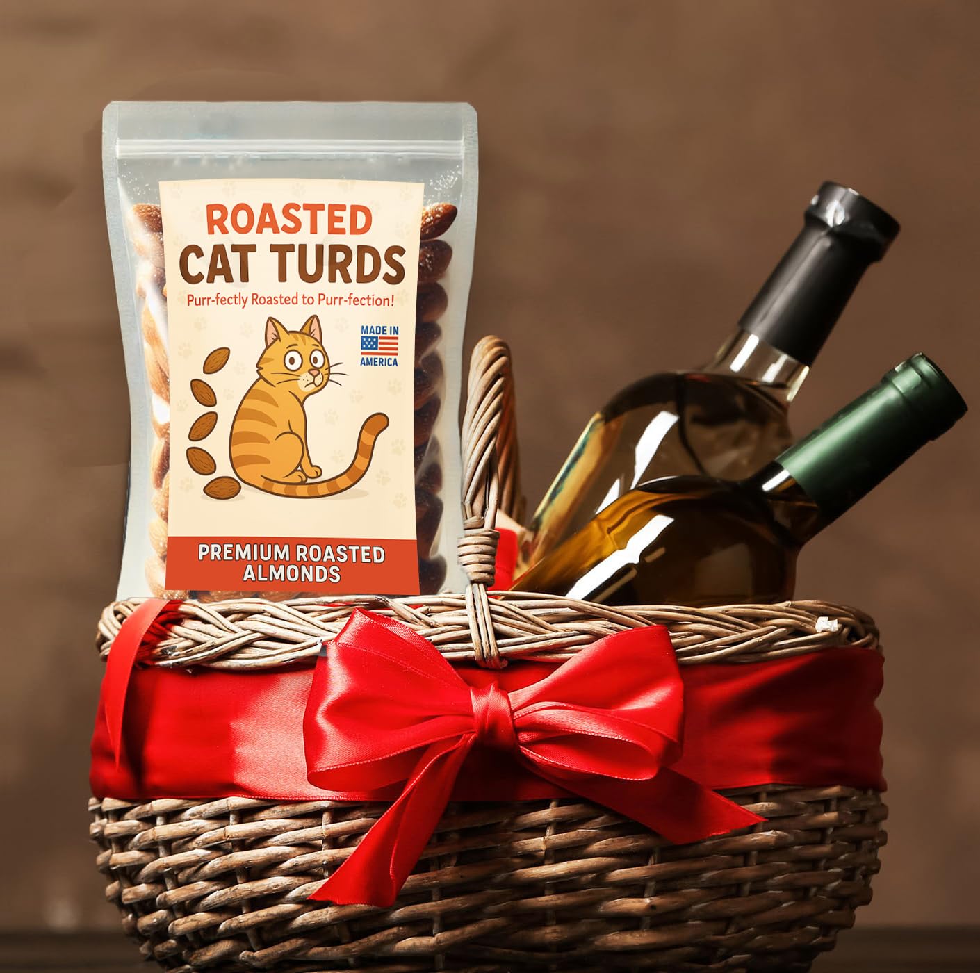 Cat Turds Roasted Almonds: A Whimsical Delight For Cat Lovers, Ideal For Easter Baskets And Cat Mom Gifts, Cat Lady Products, Fu