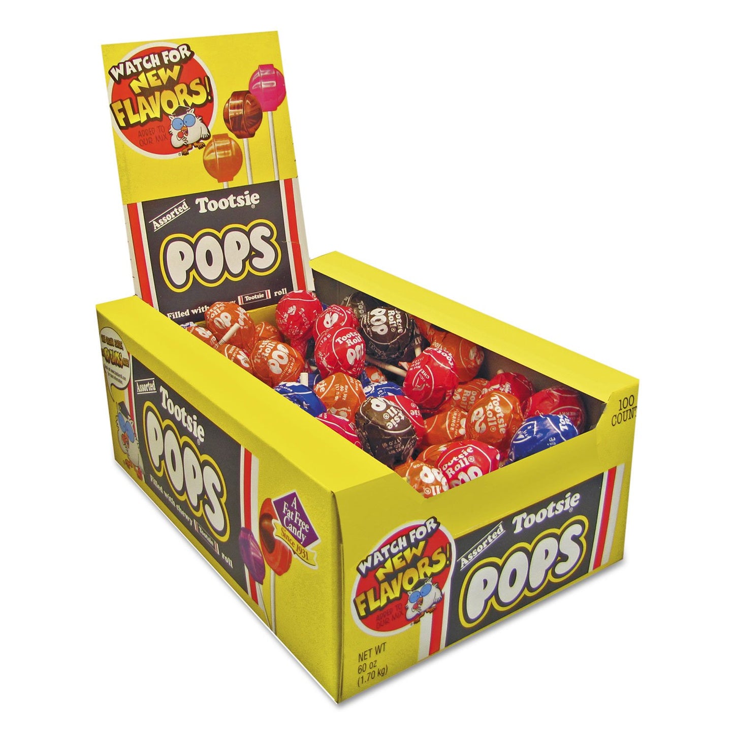 Tootsie Pops Assorted 100 Count - Classic Lollipops for Kids & Adults, Perfect for Parties & Treats
