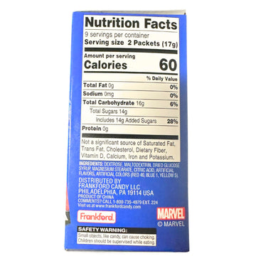 Marvel Dig N Dips, Birthday Party Favor Kit, Assorted Fruit Flavors, 18 Count