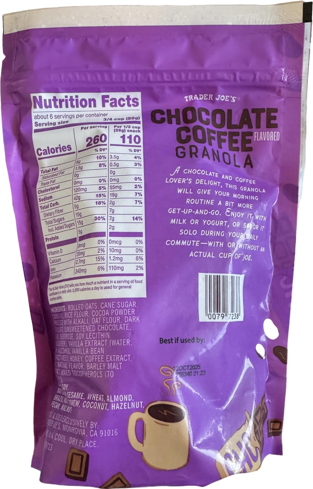 Trader Joe'S Chocolate Coffee Flavored Granola (12 Oz)