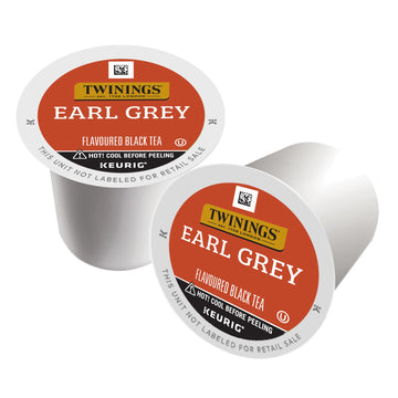Twinings Earl Grey K-Cup Pods for Keurig, Caffeinated Black Tea Flavoured with Citrus and Bergamot, 24 Count (Pack of 1), Enjoy