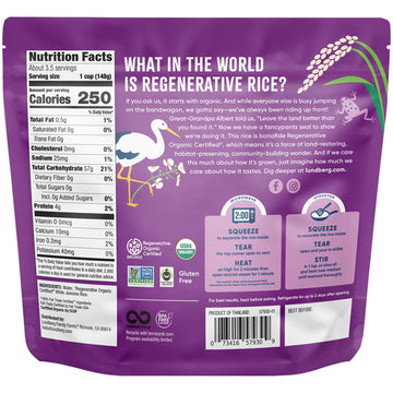 Lundberg Rice, Microwave Or Stovetop, 2-Pack - White Jasmine, Long-Grain, Fluffy & Aromatic, Ready In 2 Minutes, Regenerative Or