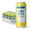 HOP WTR Sparkling Hop Water - Lemonade Flavor - 12 Pack (16 oz Cans) - No Calories, Low Carb