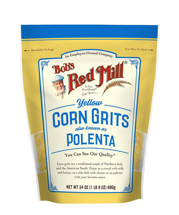 Bobs Red Mill Corn Grits / Polenta, 24oz (Pack of 4) - Vegan, Kosher