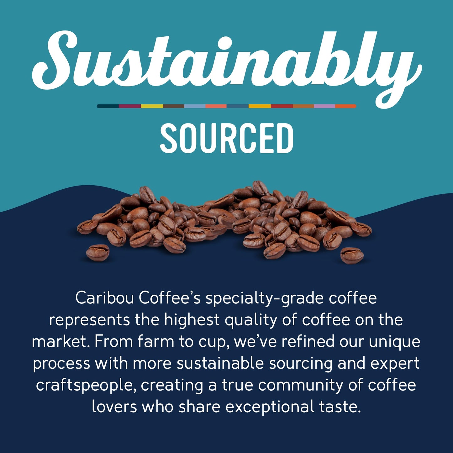 Caribou Coffee, Medium Roast Ground Coffee - Caramel Flavored 66 Ounces (6 Bags Of 11 Ounces)