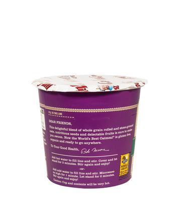 Bob'S Red Mill Organic Gluten Free Oatmeal Cup, Fruit & Seed, 2.47 Ounce (Pack Of 1), Non-Gmo, Whole Grain, Kosher