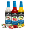 Syruvia Sugar-Free Pineapple, Strawberry & Coconut Syrup Variety Pack - 25.4 oz - Perfect for Cocktails, Desserts, Italian Soda