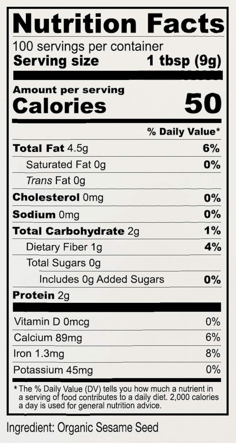 Anthonys Sesame Seeds, 2 lb, Unhulled, Batch Tested and Verified Gluten Free, With Hull, Keto Friendly